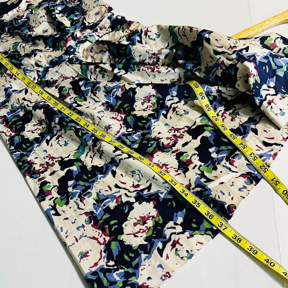 Ann Taylor Loft Abstract Floral Sleeveless Dress Size 6 Multicolor - Picture 5 of 6